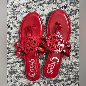 Sam Edelman Circus Canyon Red Patent Sandal Size 9.5